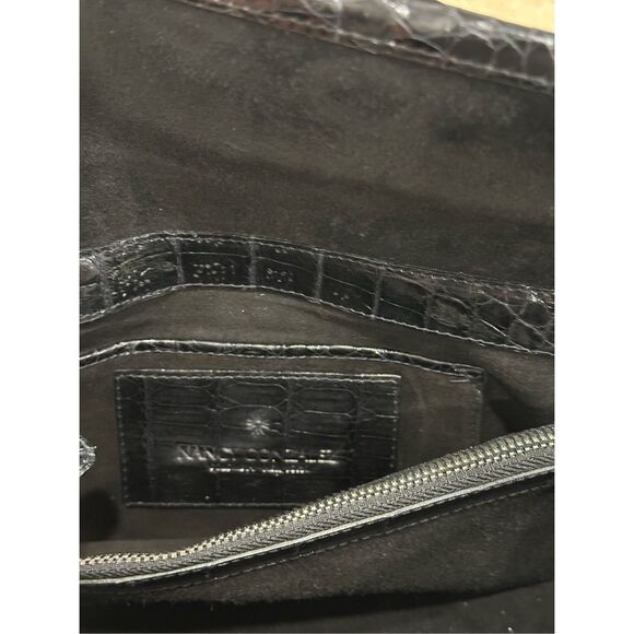 Nancy Gonzalez Fur Crocodile Leather Purse Shoulder Bag Black $1850 - Picture 12 of 12